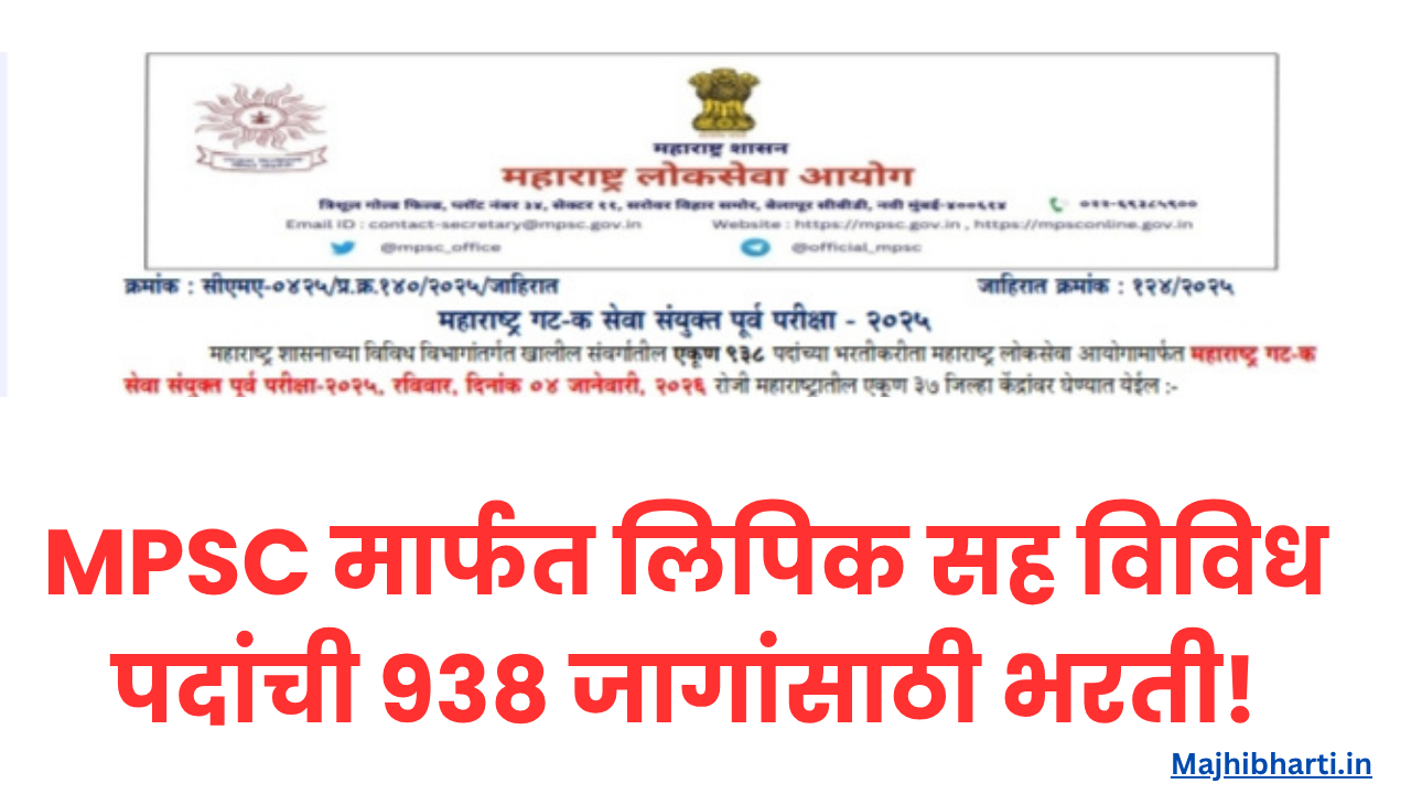 Maharashtra Group-C Services Bharti 2025