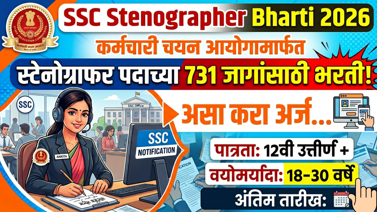 SSC Stenographer Bharti 2026