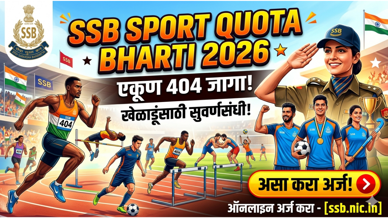 SSB Sport Quota Bharti 2026