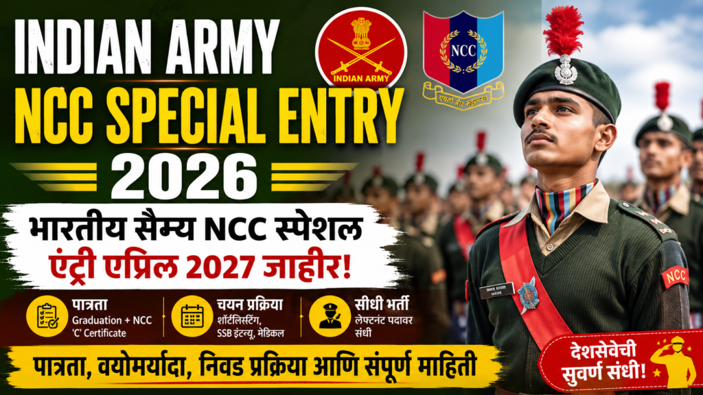 Indian Army NCC Special Entry 2026