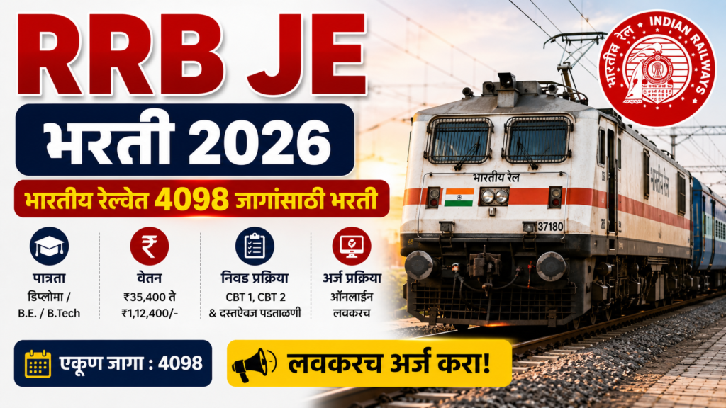 RRB JE Bharti 2026