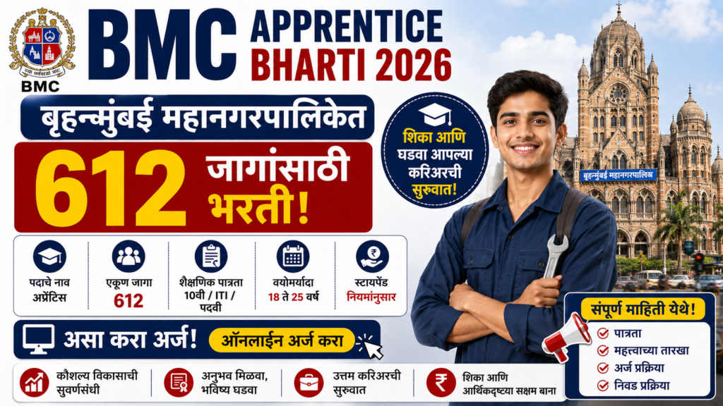 BMC Apprentice Bharti 2026